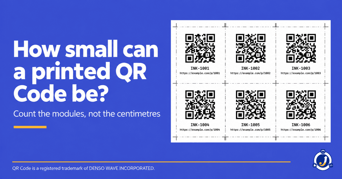 Minimum QR Code Size Is a Module Size, Not a Code Size