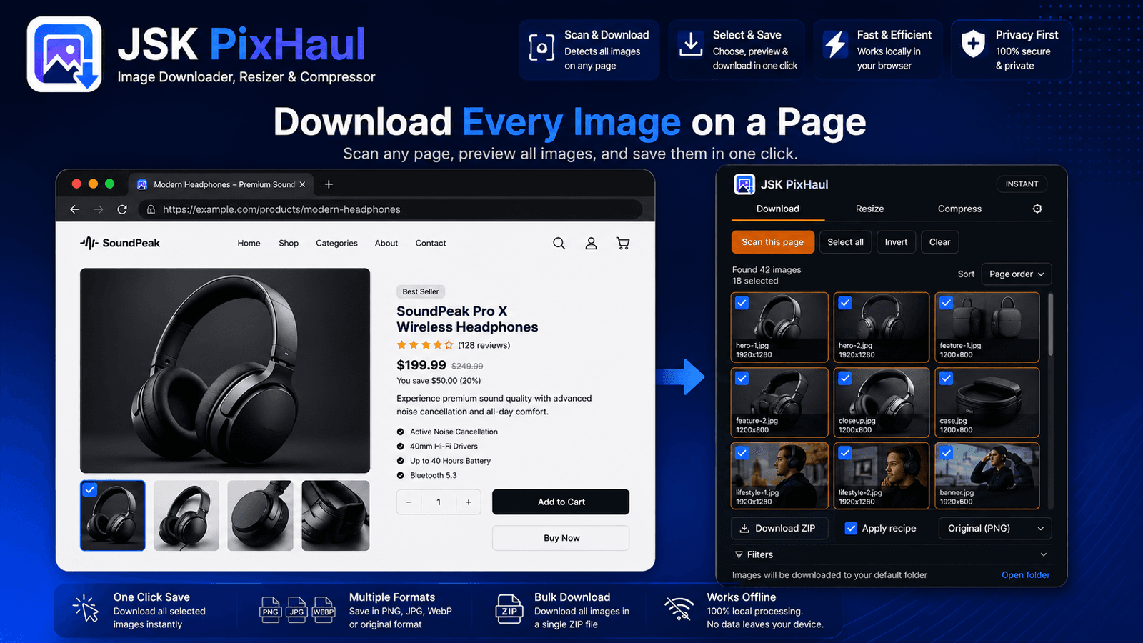 How resellers pull full-resolution product photos from AliExpress and Amazon
