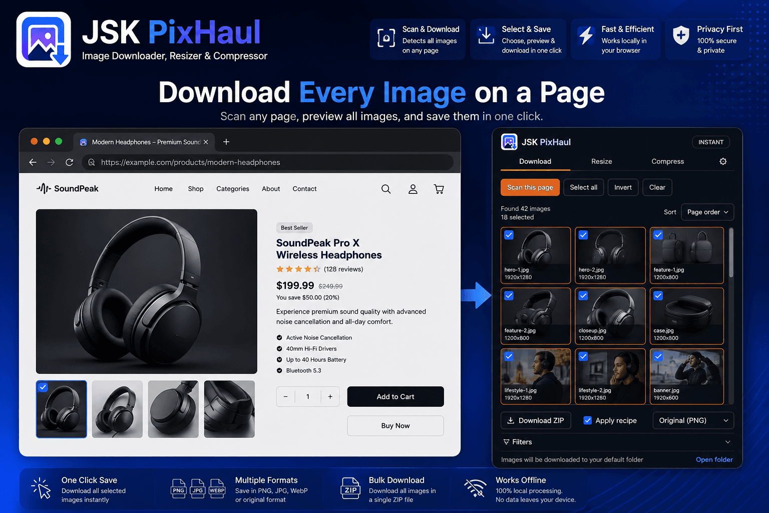 How resellers pull full-resolution product photos from AliExpress and Amazon